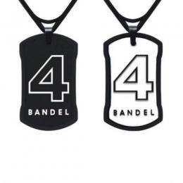 BANDEL  Number Necklace NO.4 Black×White