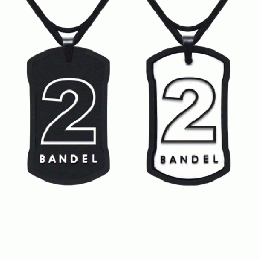 BANDEL Number Necklace NO.2 Black×White