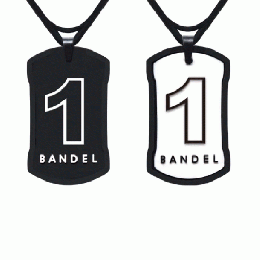 BANDEL Number Necklace NO.1 Black×White