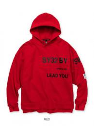 SY32 BIG SILHOUETTE HEAVY P/O HOODIE Red