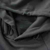 BANDEL Hoodie Woven Label Charcoal Grey